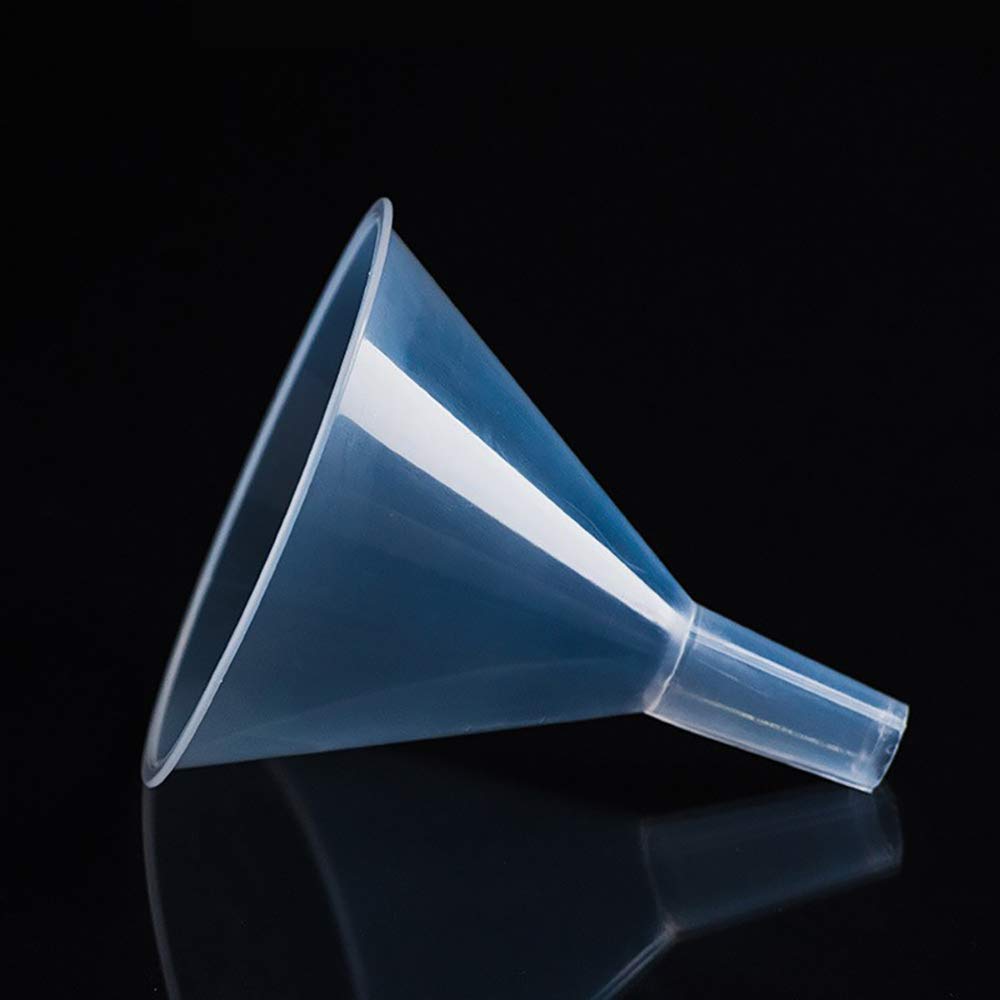 DEDC 4 Stück transparenter Kunststoff-Filtertrichter für Öl, Flüssigkeitstransfer-Trichter für Küche, Labor, Garage, Auto, Flüssigkeiten, 150 mm Durchmesser, 15 cm Durchmesser