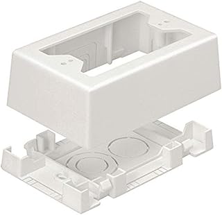 Panduit JBX3510WH-A 1-Gang Outlet Box, White, 2-Piece