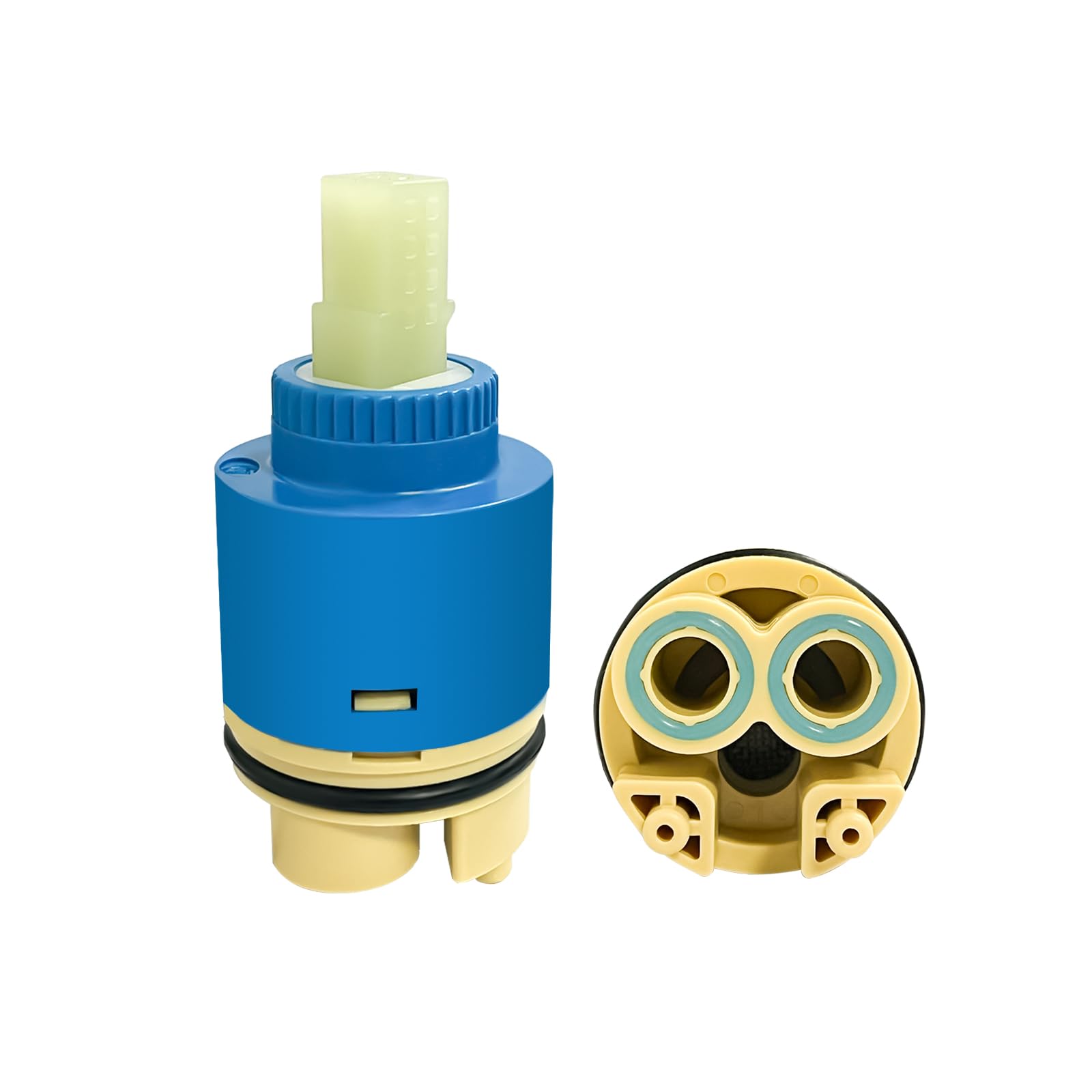 BESTWELL4U 2 Pack After Market Replacement 35mm Ceramic Disc Faucet Cartridge High-foot Single Handle Kitchen Basin Bathroom Shower Faucet Part Faucet Valve