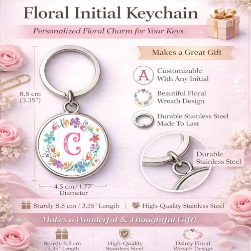 Image of magical gifts MG | Premium Alphabet & Initial Metal Keychain for Bags & Keys | Double-Sided | Personalized Initial Charm Keyring | Heavy-Duty Metal | Perfect for Gifting & Daily Use