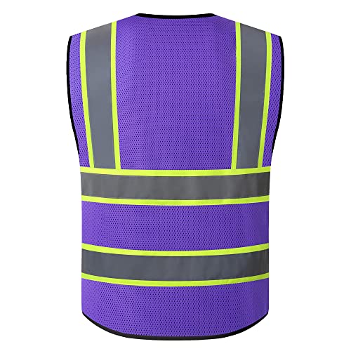 Image of Safety Vest for Men Women Reflective Construction Vest Hi Vis ANSI Standard