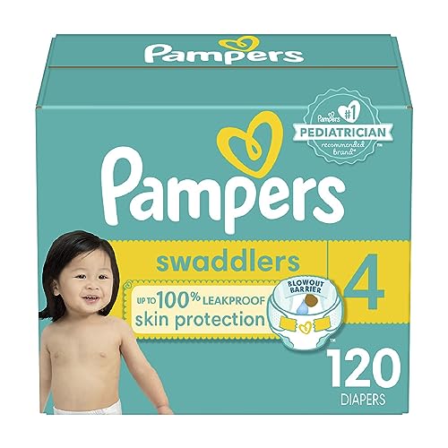 Image of Pampers Swaddlers Diapers Size 4, 120 count - Disposable Diapers
