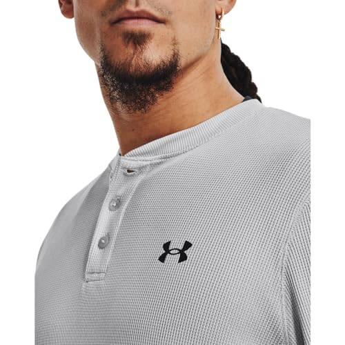Henley Under Armour gaufré homme gris Mod S