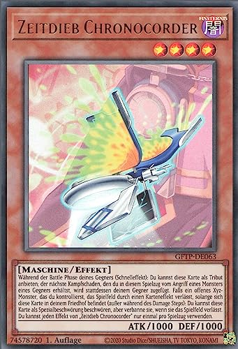 Zeitdieb Chronocorder GFTP-DE063 Ultra Rare Deutsch Near Mint 1. Auflage - Ghosts from The Past - mit ReCollectibles-Versandschutz - für Yu-Gi-Oh!