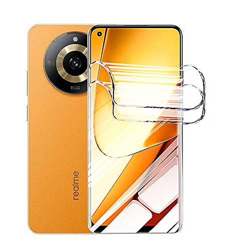 Snailcanfly 2 pcs películas de hidrogel para Realme 11 Pro/Realme 11 Pro+ Plus 6.7' Protectores de pantalla de TPU Transparente flexible suave A prueba de explosiones NO vidrio templado