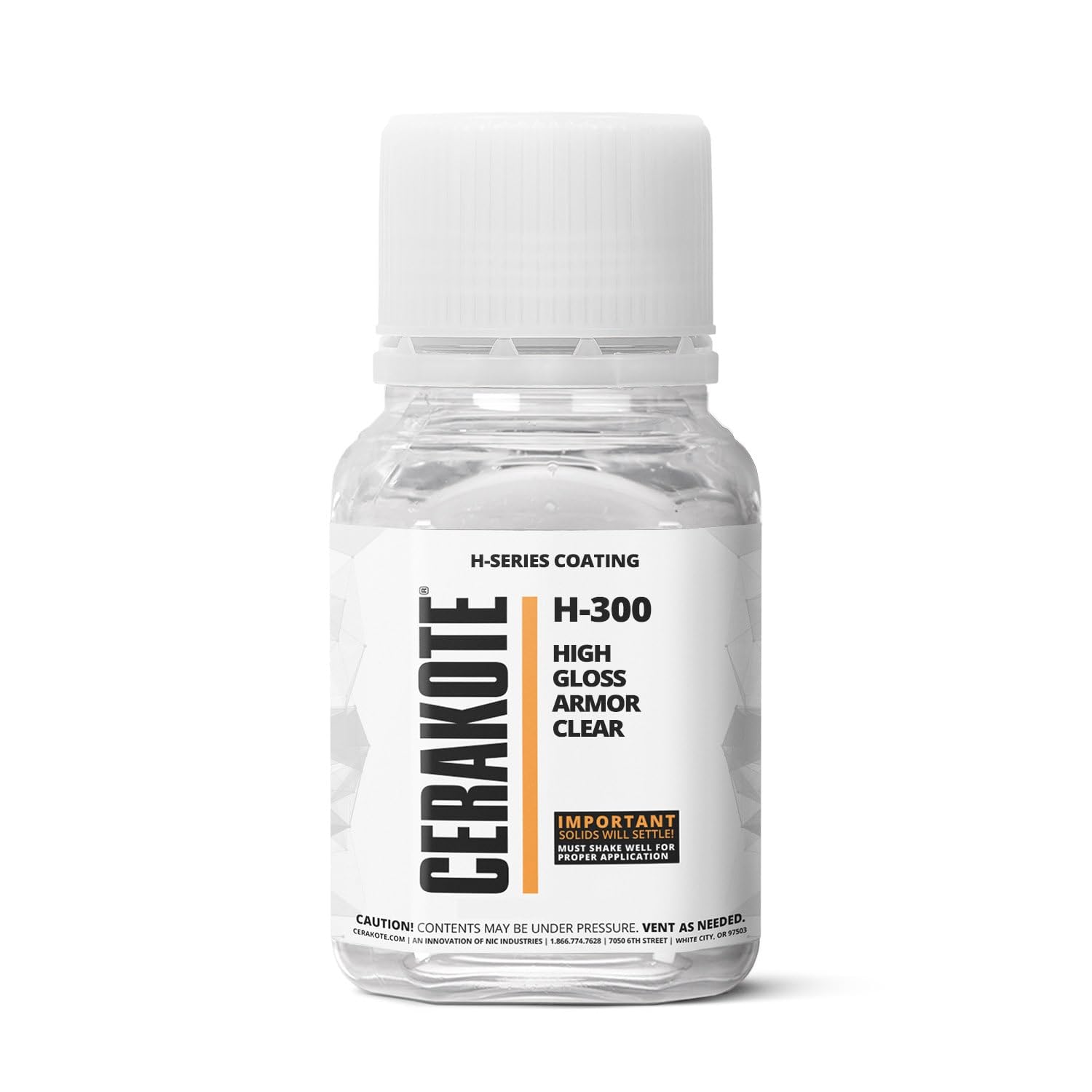 CERAKOTE (Oven Cure) H-Series HIGH Gloss Armor Clear [ 4oz ] H-300T -Our Ceramic Technology Combines Performance with Color on All- Metals, Polymers + More - (Part B) Included