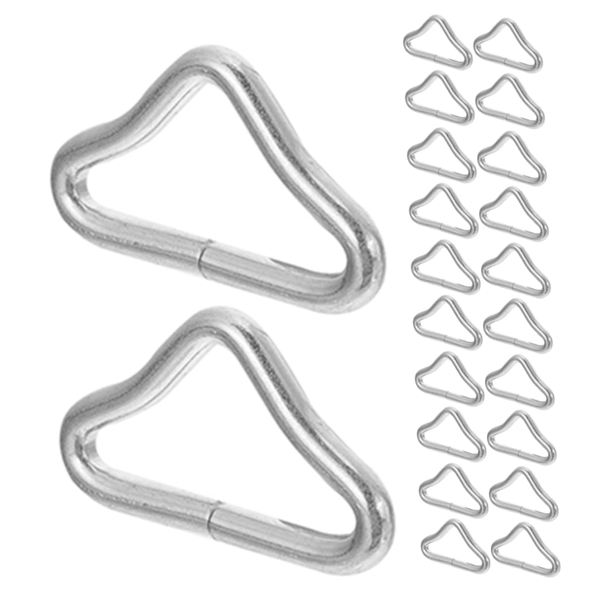70piezas Reemplazo de Anillo Hebilla de Trampolín de Reparación para Cama Elástica Anillos V de Alta Resistencia para Reparación de Camas Elásticas