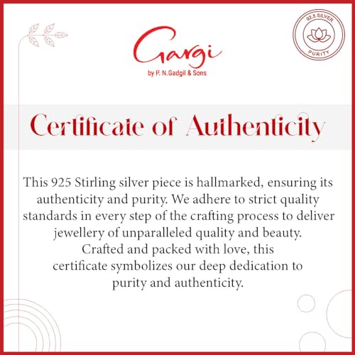 Image of Gargi by P.N. Gadgil and Sons 925 Silver | Om Rakhi | Gifts for Men and Boys | Rakshabandhan Rakhi for Brother | Rakhi for Boys & Men With Certificate of Authenticity
