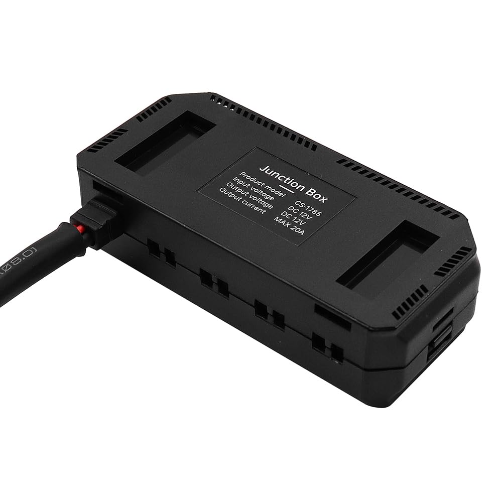 Boîte à fusibles 12 V avec voyants lumineux, connecteur rapide, boîte à fusibles pour motos, voitures, phares, navigation, support de téléphone, chargeur de voiture