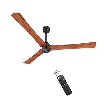 Atomberg Renesa+ 1400mm BLDC Motor 5 Star Rated Ceiling Fans for Home with Remote Control | Upto 65% Energy Saving High Speed Fan with LED Lights | 2+1 Year Warranty (Oak Wood)