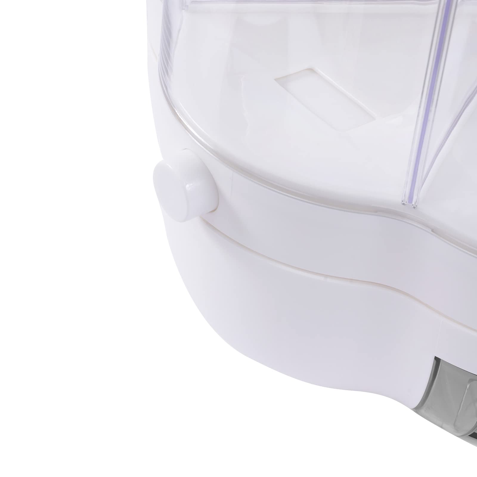 Dispensador Muesli 8kg 360 ° rotación tarros de almacenamiento conjunto dispensador de alimentos dispensador de cereales contenedor de cereales blanco