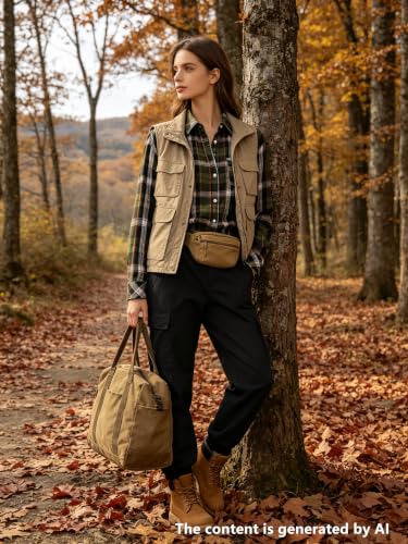 Image of SANGTREE Women and Girls Long Sleeve Flannel Casual Button Down Plaid Shirt