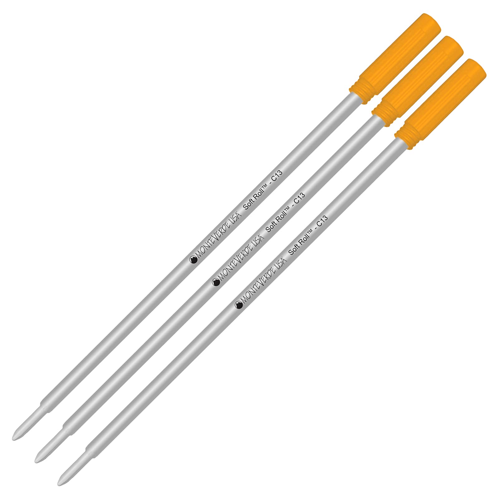3 PACK – Orange Soft Roll von Monteverde Kugelschreiber für Cross Kugelschreiber