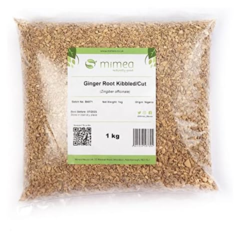 Ginger Root Kibbled from Mimea - Great for Brewing and Distilling or Flavoring Drinks 1kg Cover