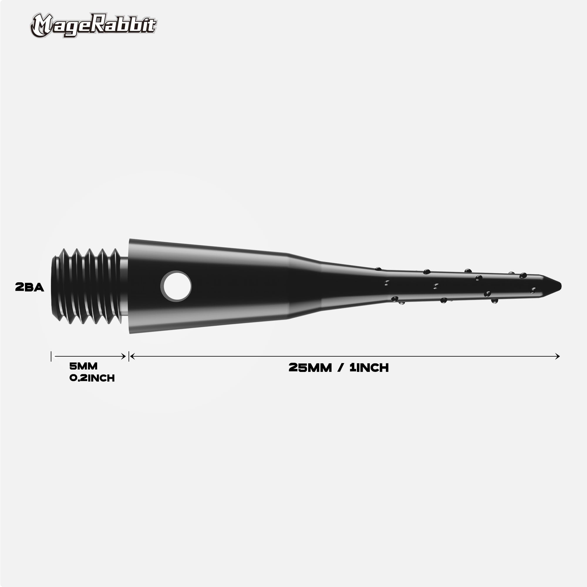 Pointes de Fléchettes Professionnelles à Pointe Souple, 2BA, Plastique, Lot de 1000, Adulte Unisexe (1000)