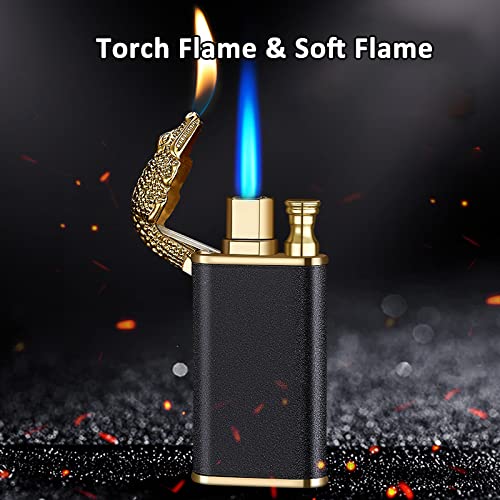 Encendedor Jet Torch con llama ajustable y recargable de butano miniatura 3