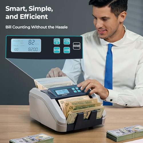 Image of MUNBYN IMC51 Money Counter Machine, Count Value Bill Counter Cash Counter