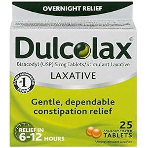Dulcolax Laxative 25 Tablets (Pack of 10)