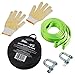 Produktbild Tech Traders Recovery Träger,-Gürtel,-Seil/-Road Recovery für Autos Fluo 17600ib 5 Meter mit 2 Fesseln & 2 Rutschfeste Handschuhe Inklusive Tragetasche