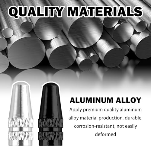 40PCS Presta Valve Caps,10 Colors Stylish Bike Valve Caps with Knurled Design for Protecting Valves Cores,Car Accessories Bike Tire Valves Cap for Presta/French Vvalve Stem - Thumbnail 3