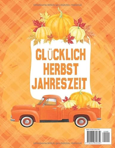 Herbst Malbuch für Kinder: Einzigartig und süß groß 50 einfache und einfache Herbst-Malvorlagen gefüllt mit Herbstlaub, Kürbissen, Bäumen, Eichhörnchen … für Jungen und Mädchen. – vue 2