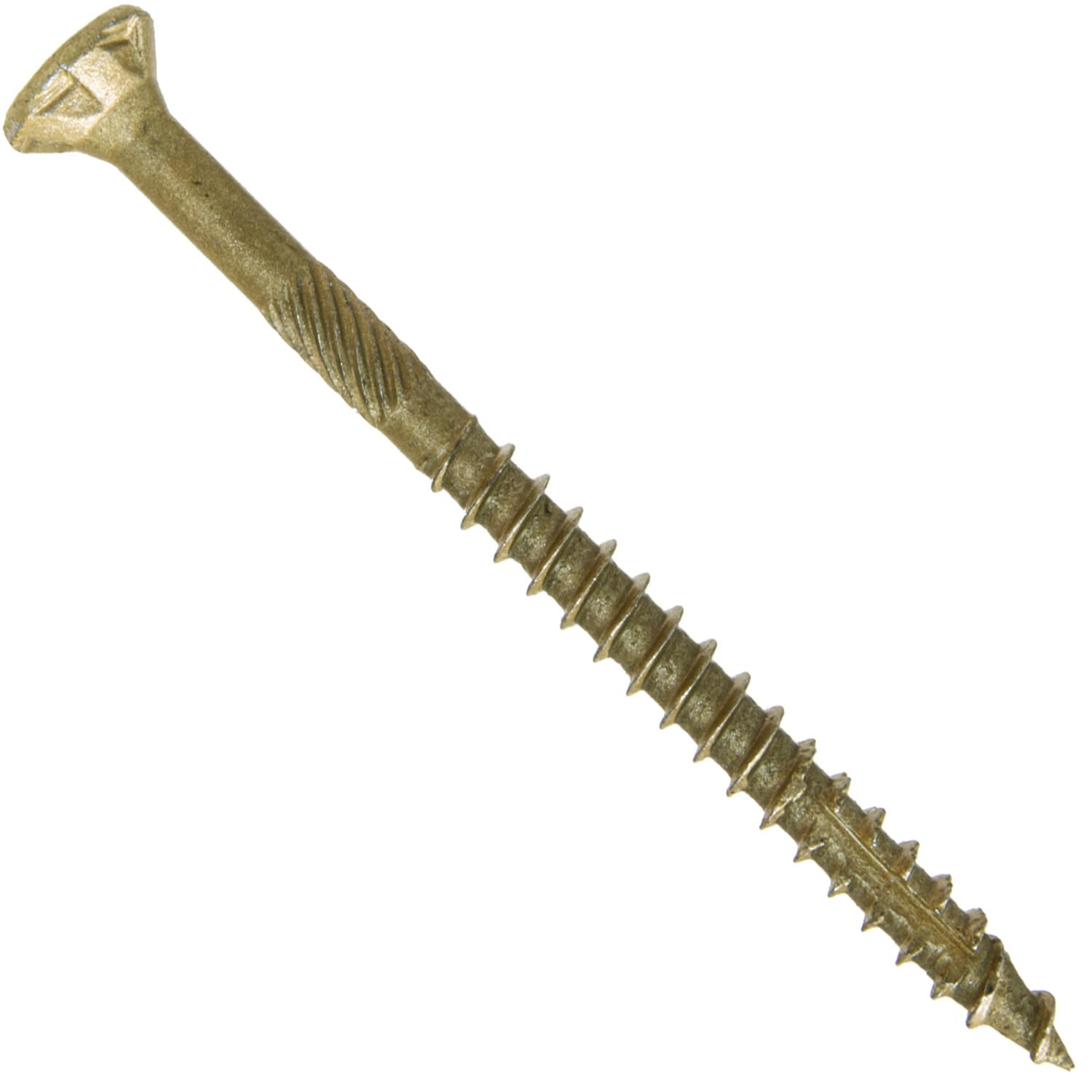 Jake Sales Tornillo de madera multiusos con revestimiento de bronce #9 x 2-1/2 pulgadas, cabeza plana Torx/Star Drive (5 libras - 465 aprox. número de tornillos) con revestimiento exterior - Tornillos