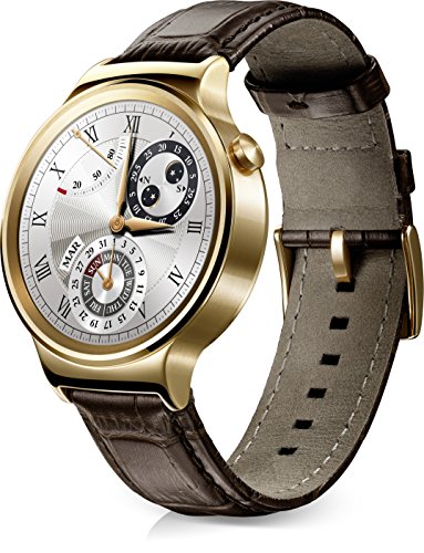 Preisvergleich Produktbild Huawei Watch mit Lederarmband in gold