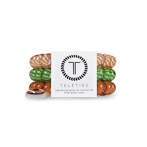 Miniatura 8 de TELETIES - Bobinas grandes en espiral para el cabello - Colección deportiva - Cola de caballo para mujeres - Lazos para el cabello con cable para