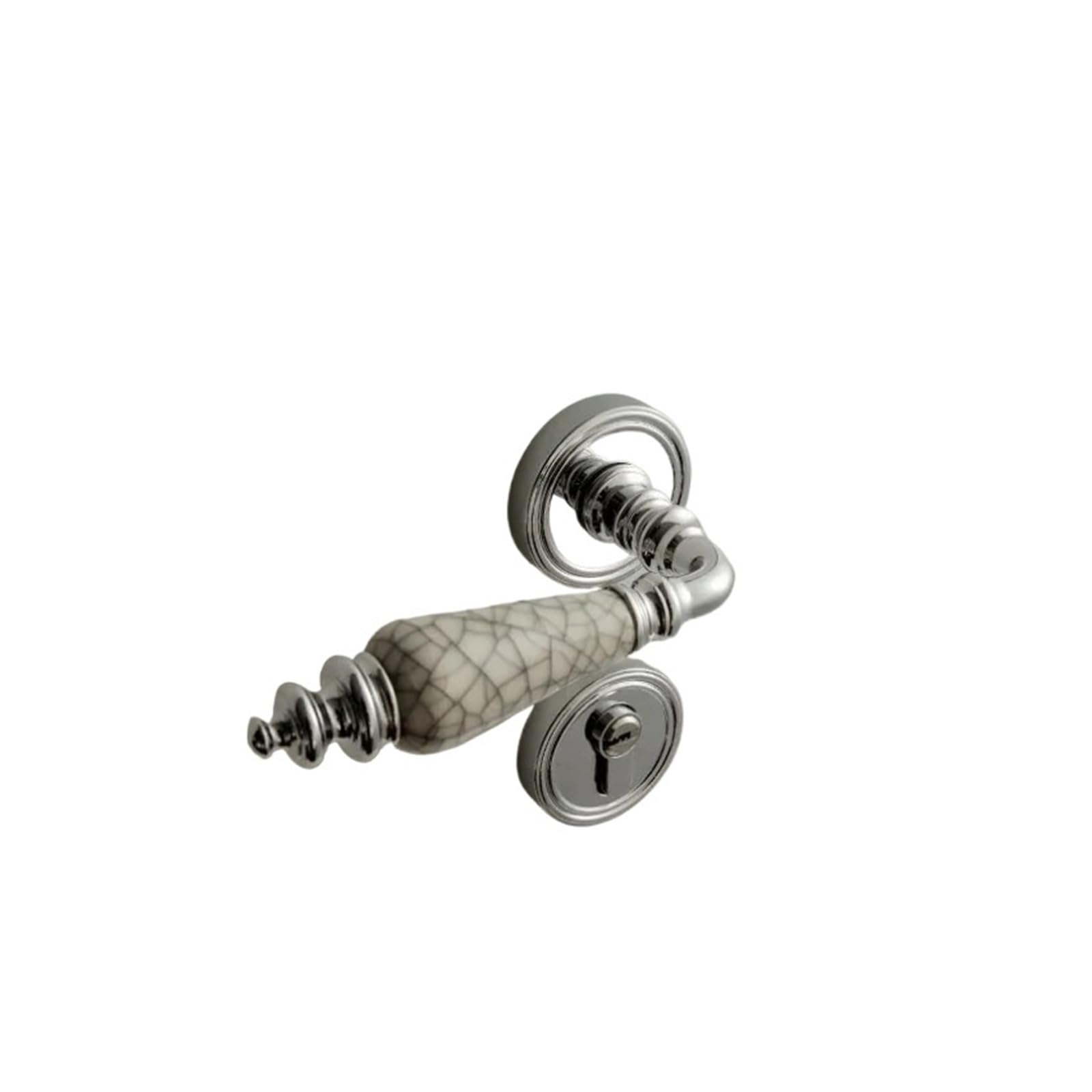 BSAXITHZB Silent Door Lock Handle Bedroom(Silver-Magnetic Lock)