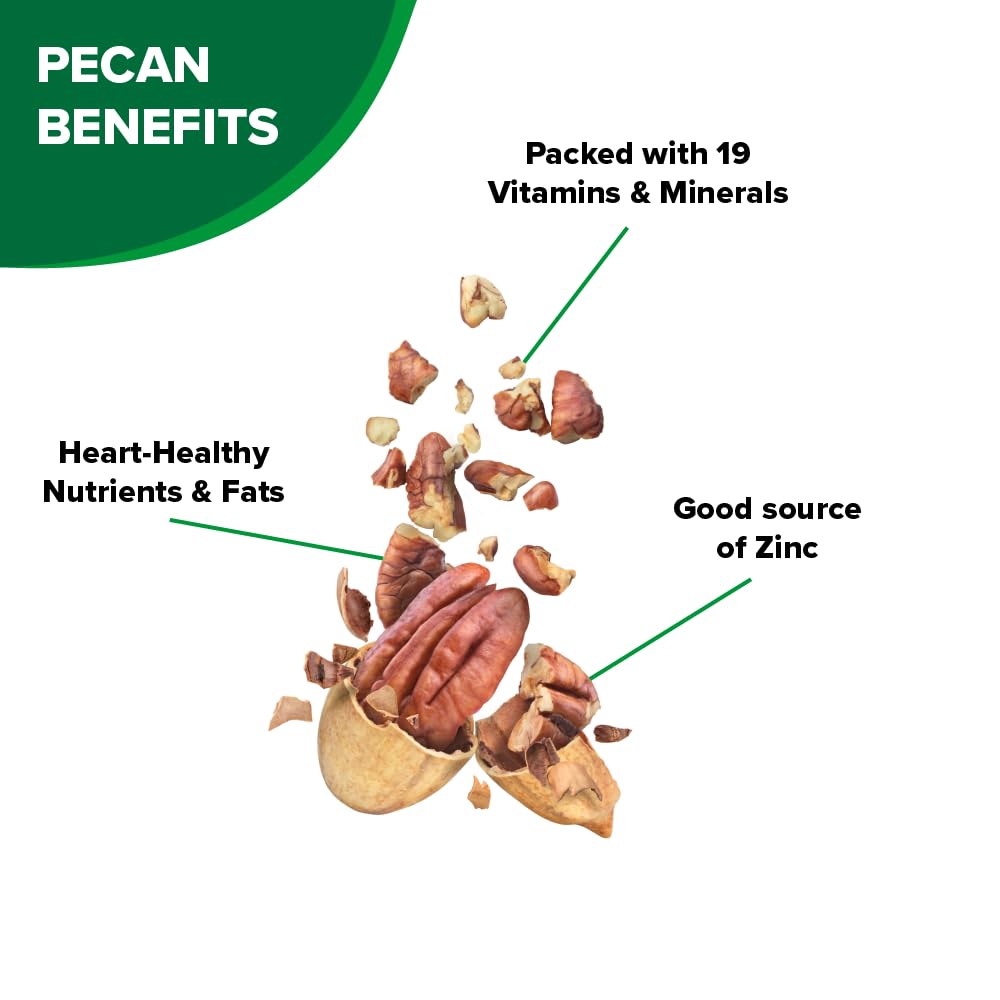 Hampton Farms - USA Grown Gourmet Nuts - Honey Roasted Pecans - 10 oz. Canisters - 2 Pack