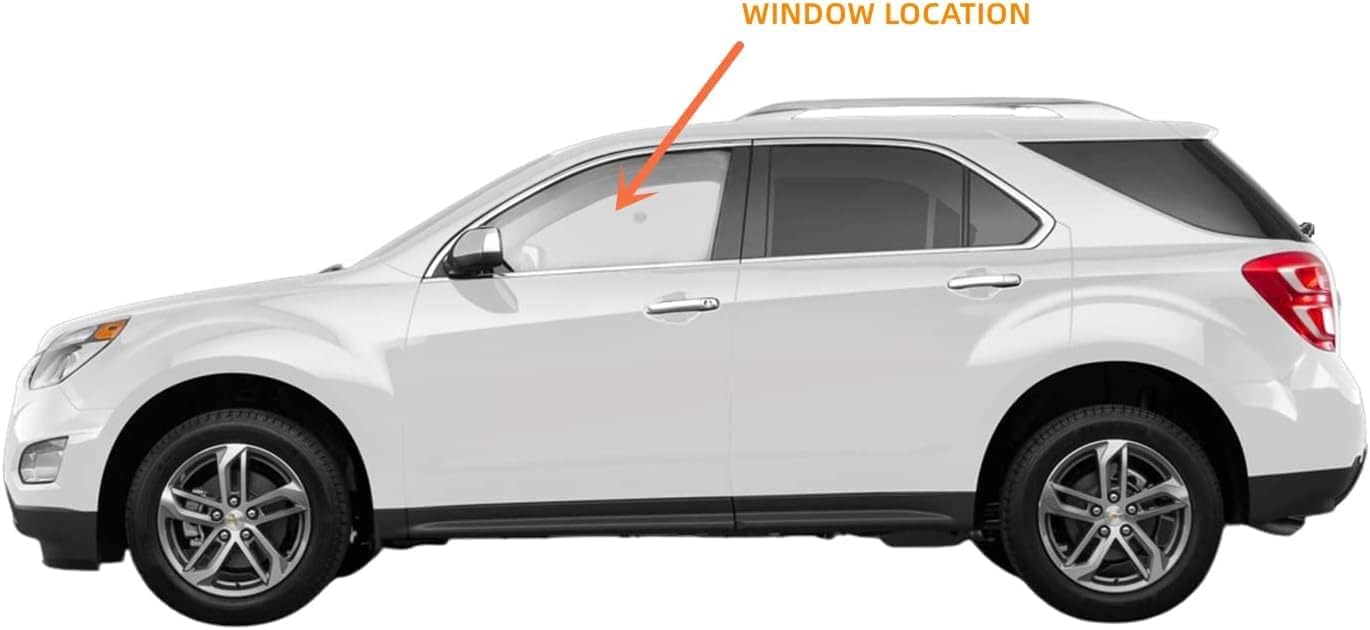 Driver/Left Side Front Door Window Glass Laminated Replacement for Chevrolet Equinox / GMC Terrain 2010-2017