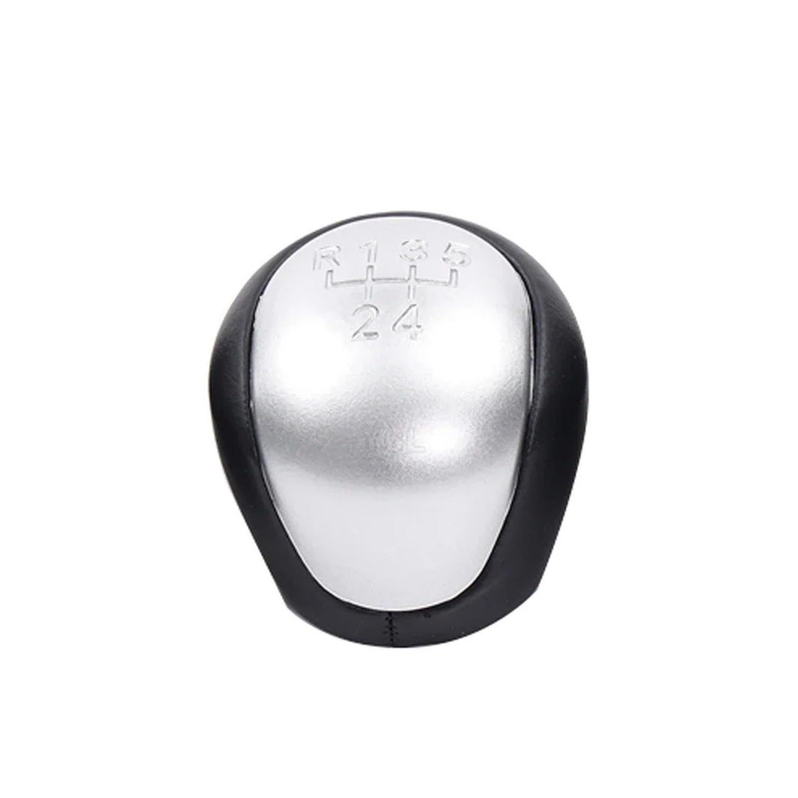 Jxewmtmc Silver For Hyundai For Elantra I30 2008-2012 5 Speed Gear Shift Knob Shifter Lever Handbal Gear Stick Shift Cover(Silver)