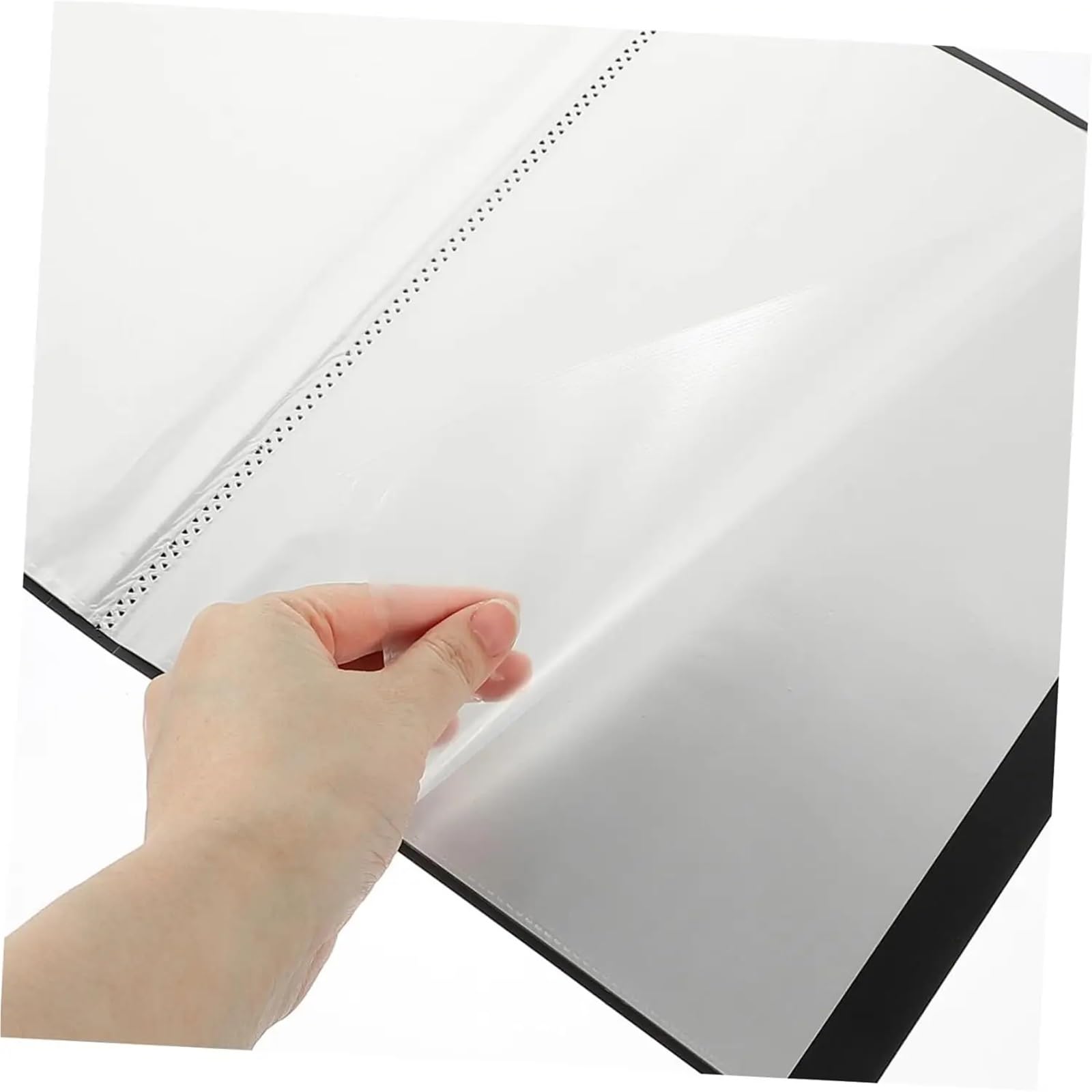 Carpeta de bolsillo for libro presentación (negra), 4 Uds. Con funda plástico for mostrar 40 páginas documentos A4, certificados y recuerdos Para Portafolio