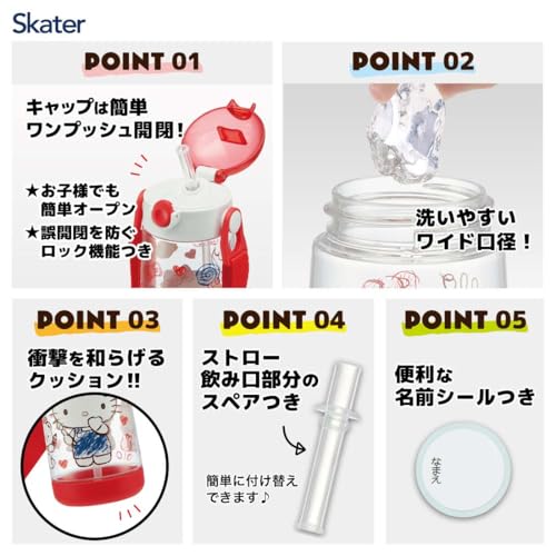 Image of Cool Sports Bottle Children's Water Bottle Clear Bottle Hello Kitty