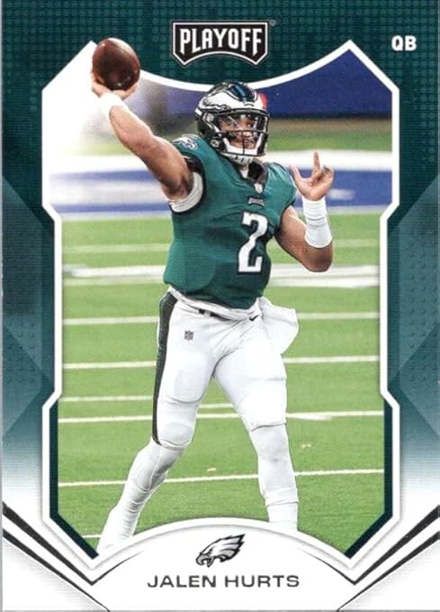 2021 Panini Playoff Football #113 Jalen Hurts Philadelphia Eagles Official NFL Trading Card (Stock Photo Shown) Card is in Near Mint to Mint Condition