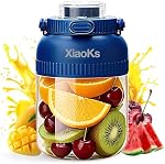 Portable Blender Personal Blenders for Shakes and Smoothies with 43oz Travel Cup, Rechargeable USB with BPA Free Cup and Lid,Small Blenders Cup for Kitchen Office Travel Gym (BLUE)