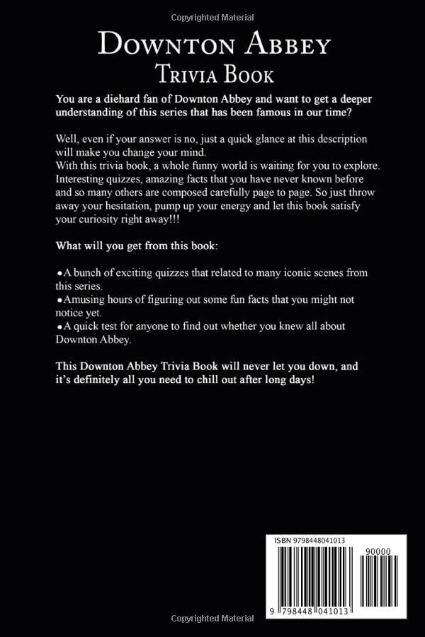 Downton Trivia Book: All Amazing The Collection Of Curious Facts Abbey Q & A Quiz To Relax Activity Books For Kids And Adults - Image 2