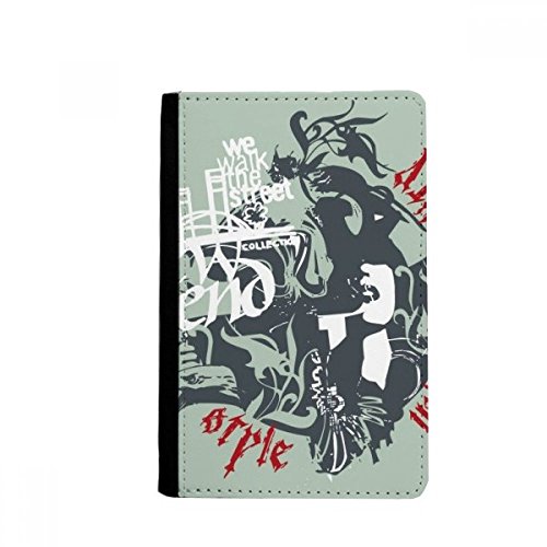 DIYthinker Graffiti Street New Trend Design Pattern Passport Holder Notecase Burse Wallet Cover Card Purse