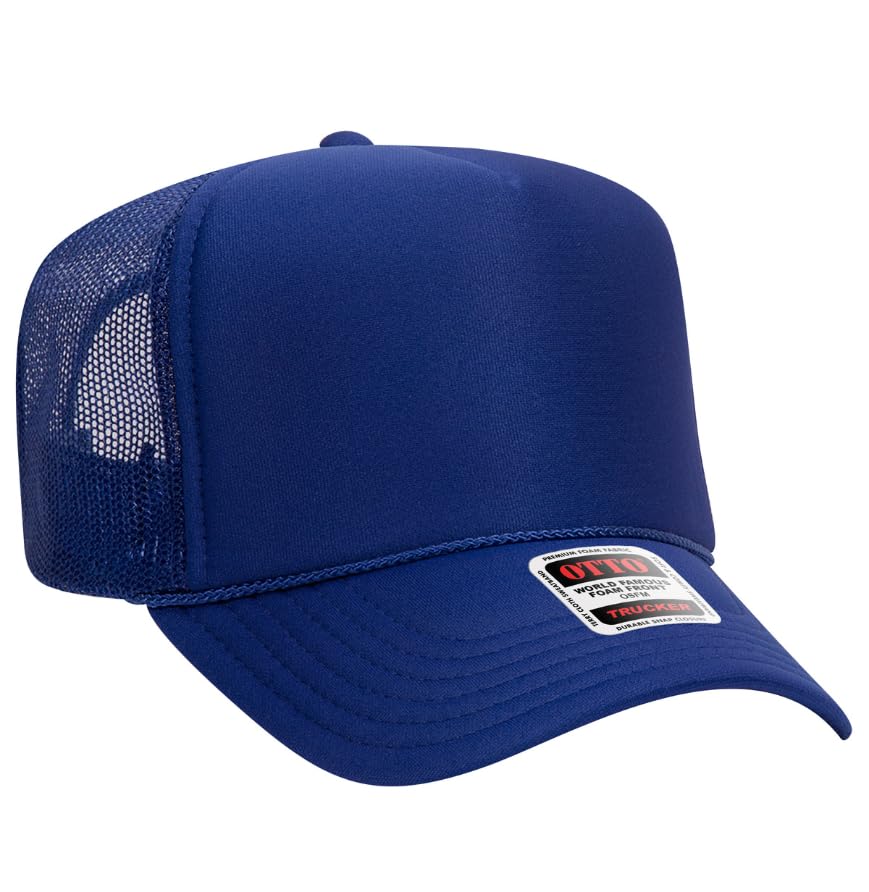 Image of Otto Cap 5-Panel High Crown Mesh Back Trucker Hat