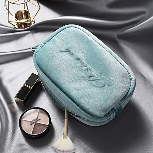 Preisvergleich Produktbild HBJP Haushaltskosmetiktasche Großraum-Aufbewahrungstasche for die Hautpflege Reisendes Business-Plüschmaterial Wohlfühlen Metallreißverschluss Mehrfarbig optional Kosmetiktasche (Color : Pink)