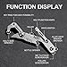 EDC Multitool 7 in 1 with knife, Wrench, Folding Knife, Screwdriver, Bottle Opene, Ruler, Urgent Car Window Breaker and Seatbelt Cutter, EDC Pocket Multi Tool for Gifts for Men (Bright silver)