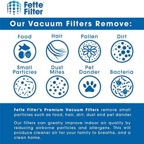 Fette Filter - Fabric Vacuum Filter Compatible With Shark Ion W1 Cordless Handheld Vacuum Wv200 , Wv201, Wv205, Wv220. Compare To Part # Xhfwv200 (Pack Of 6) #TOP3