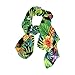 U LIFE Vintage Tropical Plants Pineapple Silk Scarf Scarves for Women