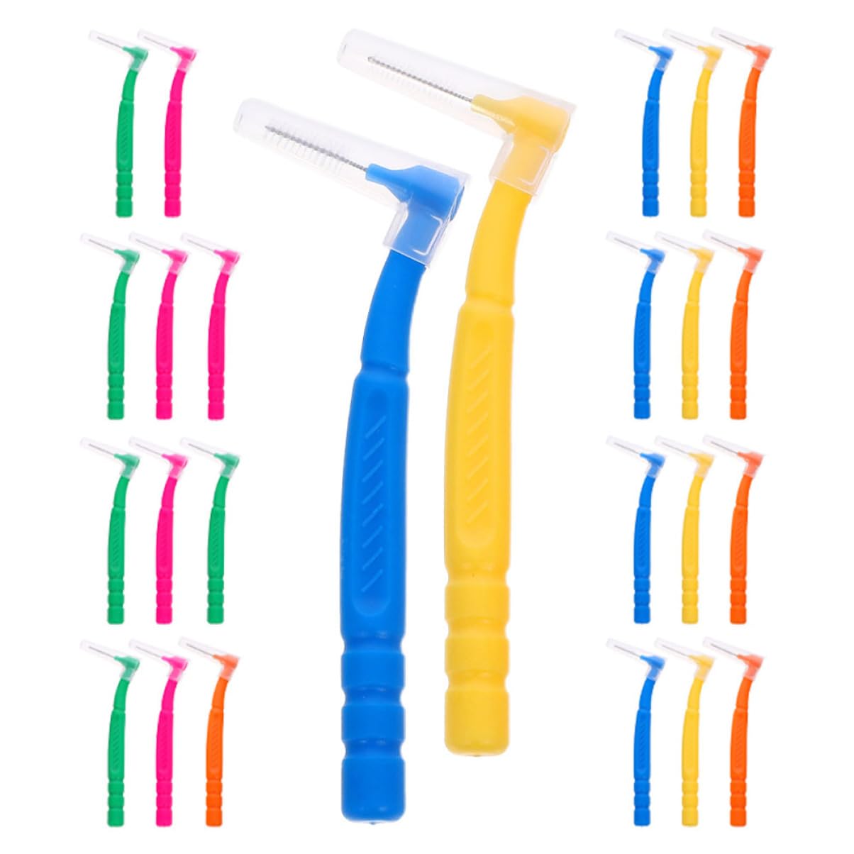 Ipetboom 150pezzi Interdental Toothbrush Convenient Manual Toothbrushes for Home Travel Office Lightweight Oral Care Tools