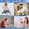 3D Flips Magic Cube Set, 3 Pack Infinity Cube Fidget Toys, Transforms Puzzle Cubes for Stress Anxiety Relief and Kill Time, Nice Gifts for Kids and Adults