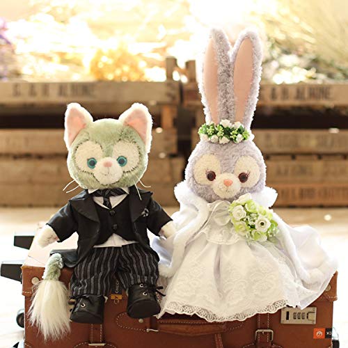 GELATONI STELLA LOU WEDDING COSTUME SET (CLOAK INCLUDED) PLUSH TOY SOLD SEPARATELY ORIGINAL HANDMADE WELCOME BEAR WEDDING CELEBRATION WEDDING DRESS TAILS SET SMALL COSTUME DUFFY GOODS CLOTHES