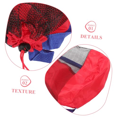 NOLITOY Mesh Storage Bag for Boy Girl Toys Lightweight Travel Beach Bag for Outdoor Activities Drawstring Design for Play and Swimming Accessories4