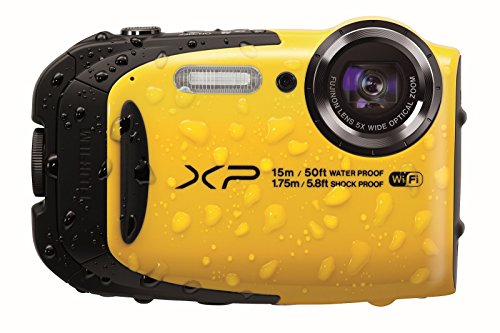 Fujifilm XP80 Appareil Compact Tout-Terrain 16Mp (BSI-CMOS) Zoom 5X (28-140mm) WiFi Contrôle à Distance Jaune