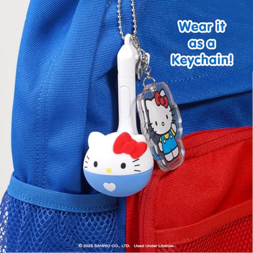 Image of Otamatone Melody Sanrio Electronic Instrument Toy Keychain - Hello Kitty