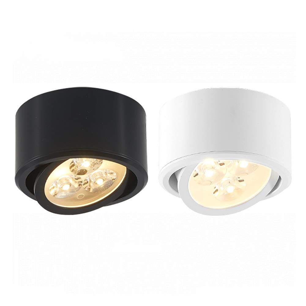 Lampa sufitowa LED 3 W naścienna z regulowanym kątem, idealna do salonu, restauracji, sklepu, korytarza, stylu nordyckiego, na zewnątrz/niebieski.
